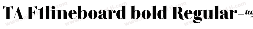 TA F1lineboard bold Regular字体转换